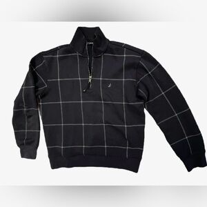 Nautica Men's navy quarter Zip Sweater